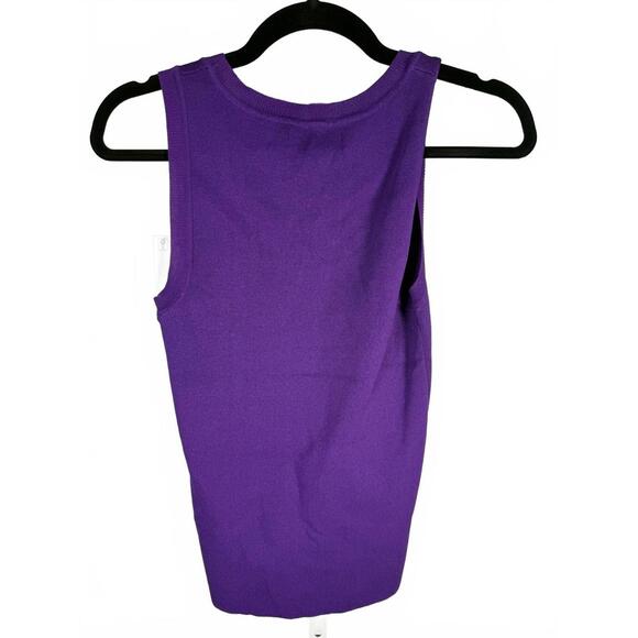 NWT PIOMBO Purple Knit Tank Top Size M - Picture 2 of 5